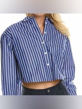 Rebecca Taylor • Cropped Button Down Shirt